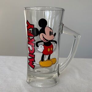 Anchor Hocking Mickey Mouse Mug with Red and Yellow Accents